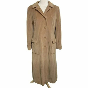 Vintage Kajjmir Juli de Roma tan man made Cashmere long coat‎ with pockets